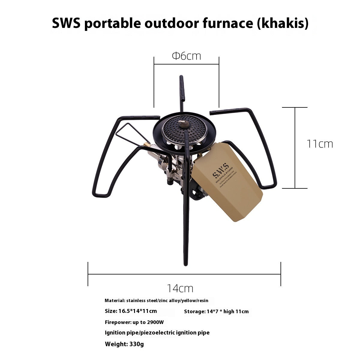 Blackened Spider Stove Outdoor Camping Windproof