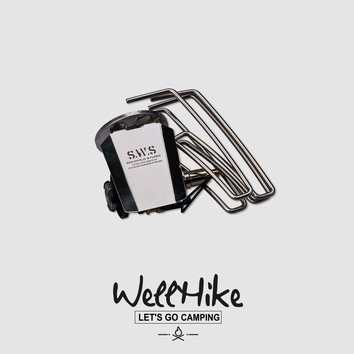 Blackened Spider Stove Outdoor Camping Windproof