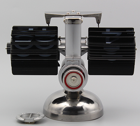 Black Retro Flip Clock-Internal Gear Operated Flip Home Clock