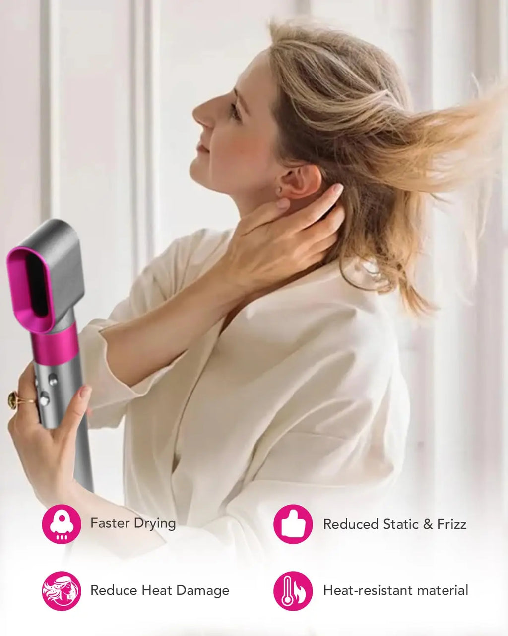 Fast Drying Pre-Styling Dryer Nozzle for Airwrap